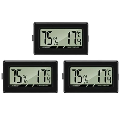 Afbeelding van Thlevel Mini Digitale LCD Thermometer Hygrometer Temperatuur Vochtigheid Tester Draagbare Thermo Indicator voor Kantoor Keuken Humidors Incubators Reptielen (3 stuks)