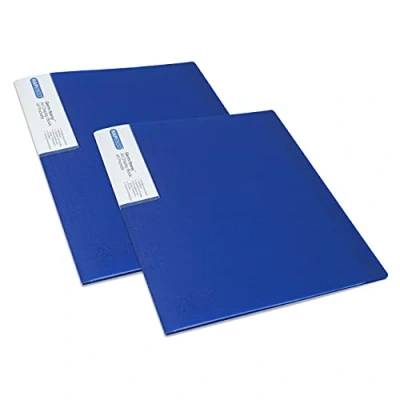 Afbeelding van Rapesco 1675 Germ Savvy antibacterieel, documentenbescherming, A4, met 40 hoesjes, blauw, 2 stuks