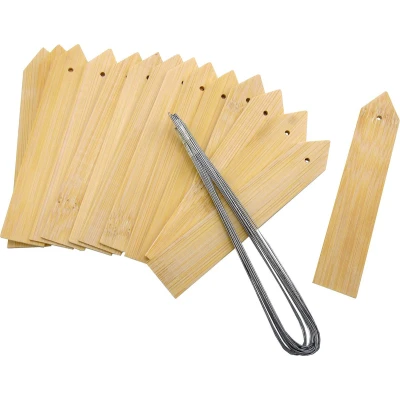 Afbeelding van Plantenlabel 15 stuks (10 cm, Bamboe, Naturel)
