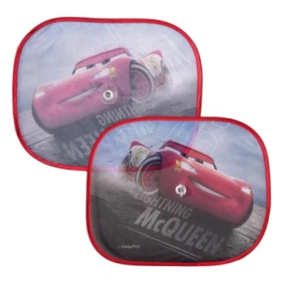 Afbeelding van Cars Disney zijzonwering voor kinderen, 1 paar autogordijnen, 44 x 35 cm, uv bescherming
