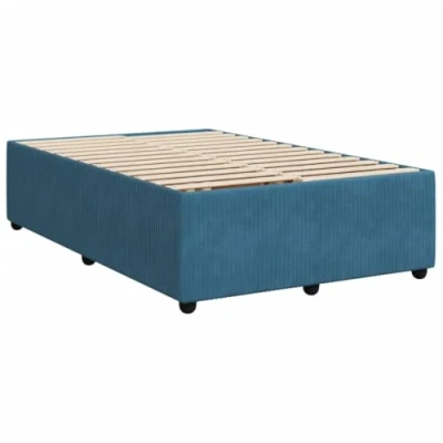 Afbeelding van vidaXL Bedframe fluweel blauw 120x190 cm