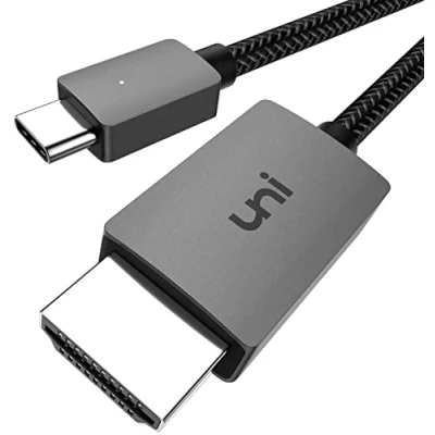 Afbeelding van uni 4K USB C naar HDMI kabel, Type kabel (Thunderbolt 3 compatibel), ondersteunt telecom, compatibel met iPad Pro 2018/Air 2020, MacBook, Samsung S20, Surface 7 en meer, m