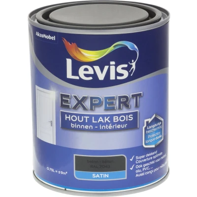 Afbeelding van Levis Expert Lak Binnen Satin Beton 0.75L