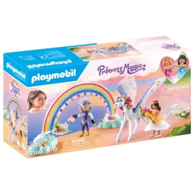 Afbeelding van Playmobil Princess Magic Himmlischer Pegasus met regenboog 71361