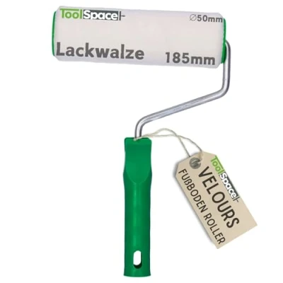 Afbeelding van Toolspace Velour Verfroller Φ50 18 cm Voor vloeren en meubels Kleine lakroller verf vernissen, epoxyverf, polyesterharsen Extreem duurzaam Herbruikbaar