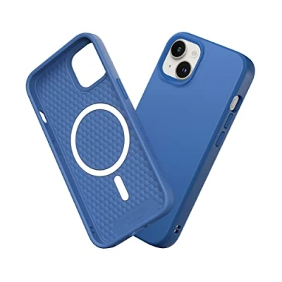 Afbeelding van RHINOSHIELD Hoesje compatibel met [iPhone 14/13] SolidSuit Magsafe dunne hoes schokabsorberende technologie en premium matte afwerking kobaltblauw