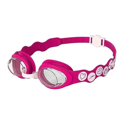 Image de Speedo Sea Squad Spot Lunettes de natation pour enfant Apprendre à nager Sangle réglable Confort, fleur/rose électrique/transparent, taille unique