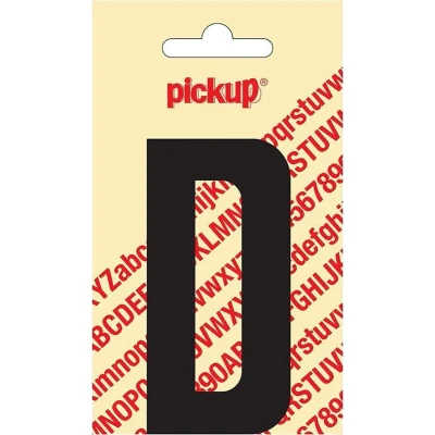 Afbeelding van Plakletter Nobel Sticker zwarte letter D Pickup