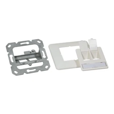 Image de LogiLink Plaque de maintien jack blanc pur 2 ports