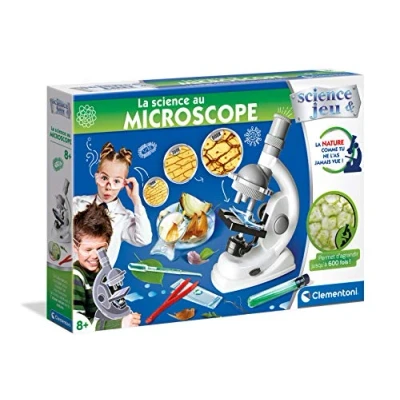 Afbeelding van Clementoni Microscoop wetenschappelijk spel, Franse versie, 8 jaar en ouder, 52525, meerkleurig, 1333 g