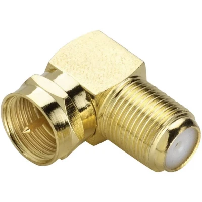 Afbeelding van Renkforce F connector, haaks [F stekker koppeling]Goud