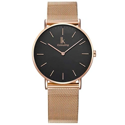 Afbeelding van Alienwork IK Slim herenarmband, Ø 36 mm, ultradun, mesh armband