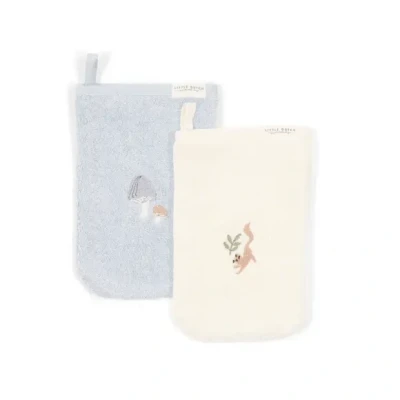 Afbeelding van Little Dutch Washandje Forest Friends Geborduurd 2 St