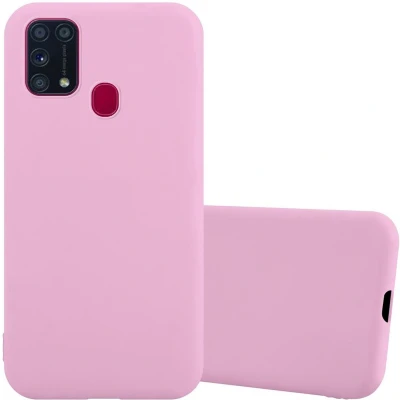 Afbeelding van Cadorabo Hoesje geschikt voor Samsung Galaxy M31 in CANDY ROZE Beschermhoes gemaakt van flexibel TPU silicone Case Cover