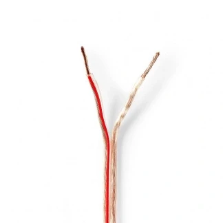 Afbeelding van Luidsprekerkabel op rol 15 meter (1.5 mm², 100% koper, Transparant)