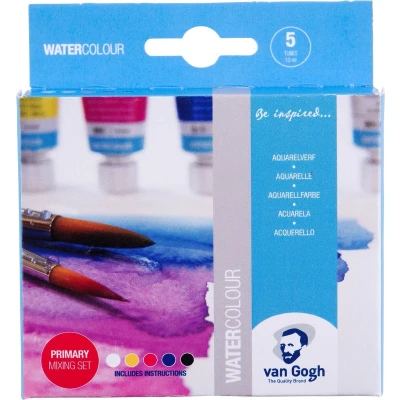 Afbeelding van Aquarelverf Van Gogh primaire mengset 5 x 10 ml tubes