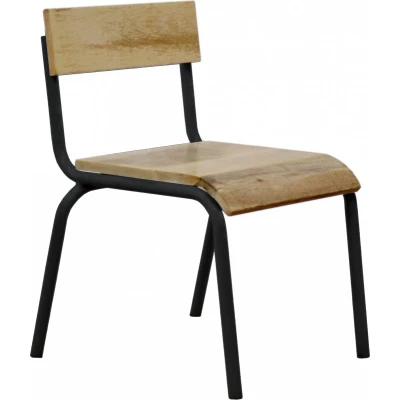 Afbeelding van Kidsdepot Original Stoel Zwart Set Van 2
