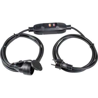 Afbeelding van AS Schwabe 45222 PRCD verlengkabel 230 V Zwart IP44