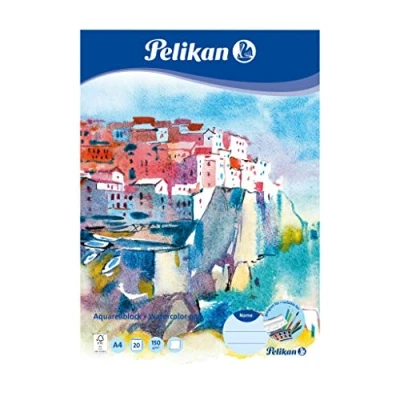 Afbeelding van Pelikan, Notitieboekje + schrijfblok, Kleurplaten (A4, Rijen)