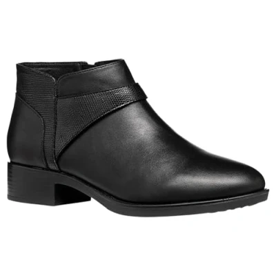 Afbeelding van Geox D Felicity B Enkellaarzen voor dames, zwart.