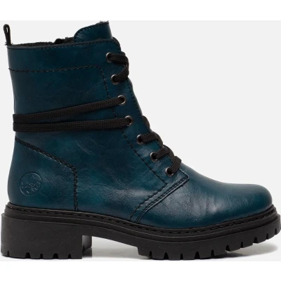Afbeelding van Rieker Snowboots, Dames, Maat: 42, Petrol Kunststof