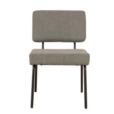 Afbeelding van Bronx71® Scandinavische eetkamerstoel Espen groen gerecyclede stof Eetkamerstoelen set van 4