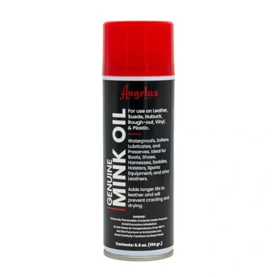 Afbeelding van Angelus Mink Oil, Conditioner voor Leer, Suede, Nubuck, Vinyl, Plastic 236ml