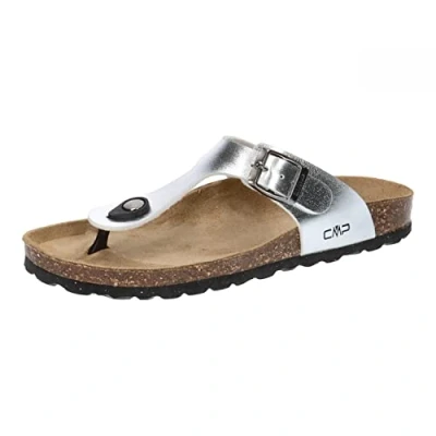Afbeelding van CMP Eco MYMOSA WMN FLIP FLOP Tofflor. Dames, zilverkleurig.