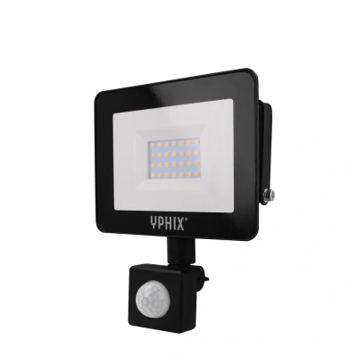 Afbeelding van Yphix Led Schijnwerper Met Bewegingsmelder Pro 10w 3000k Ip67 Buitenlamp Bewegingssensor LEDdirect.nl