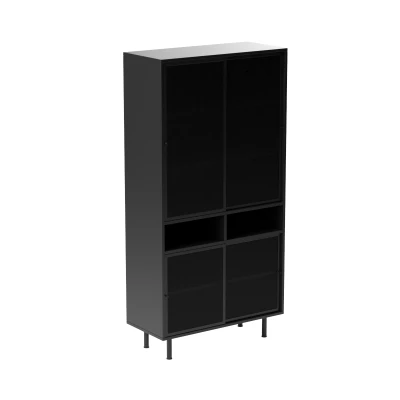 Afbeelding van Sadie wandkast 180 cm zwart