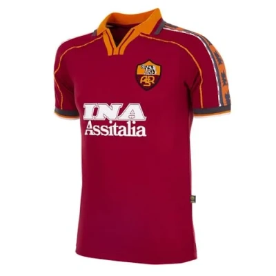 Afbeelding van COPA AS Roma 1998 99 Retro Voetbal Shirt XXL Rood