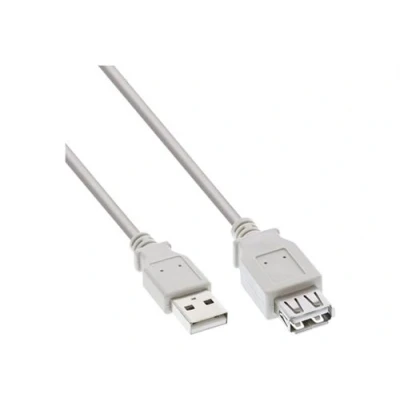 Image de InLine Rallonge de câble USB (M) pour (F) 1 m beige