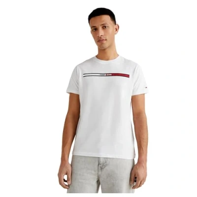 Afbeelding van Tommy Hilfiger Tjm Essential Flag Tee T shirts P/E heren, Wit