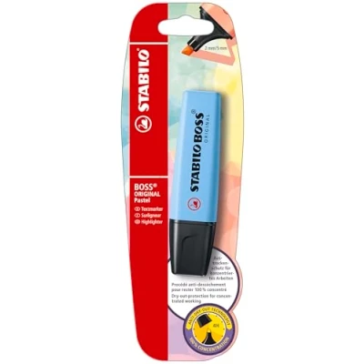 Afbeelding van Stabilo Boss Original Markeerstiften, pastel, blister, 1 markeerstift, hemelsblauw