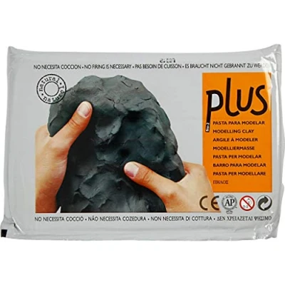 Afbeelding van Klei Plus 1kg zwart