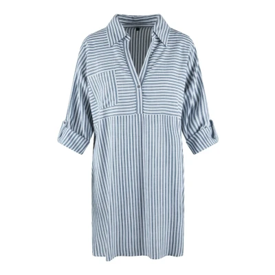 Afbeelding van Lingadore Strandaccessoire, Dames, Maat: Medium, Legion blue stripe