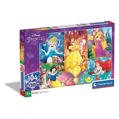 Afbeelding van Clementoni Brilliant Puzzel Prinses, 104st.
