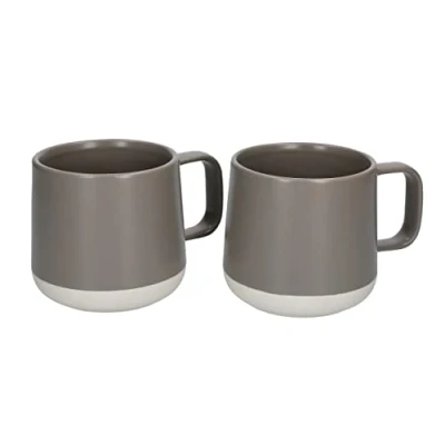 Afbeelding van Mokken set van 2 Keramiek Grijs 300ml La cafetiere Seville