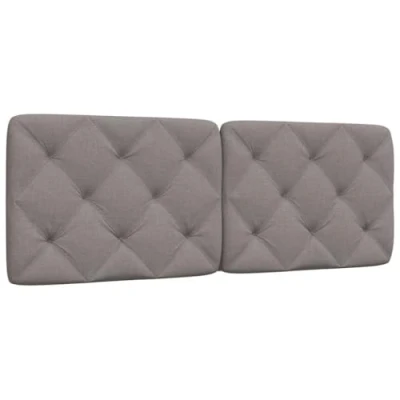 Afbeelding van vidaXL Hoofdbordkussen 140 cm stof taupe
