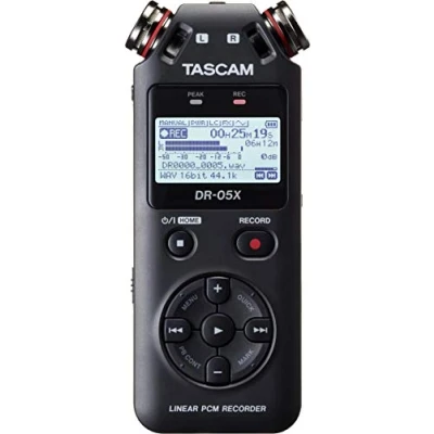 Image de Enregistreur PCM portatif Tascam DR 05X avec interface audio Noir