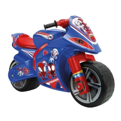 Afbeelding van Injusa Ultimate Spider Man loopmotor 95 cm blauw/rood