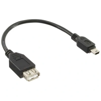 Image de Câble adaptateur USB 2.0 InLine® A femelle vers Mini 5 broches mâle 0.2m