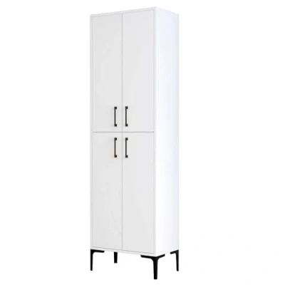Afbeelding van Woody Fashion multifunctionele kabinet 18 mm dik metalen poot wit