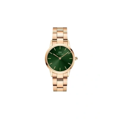 Afbeelding van Daniel Wellington Iconic LINK Emerald Horloge Rose goldcoloured, Maat: 28, gold coloured