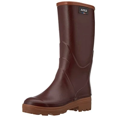Afbeelding van Aigle Chambord Regenlaarzen, Dames, Maat: 39, Burgundy Natuurrubber
