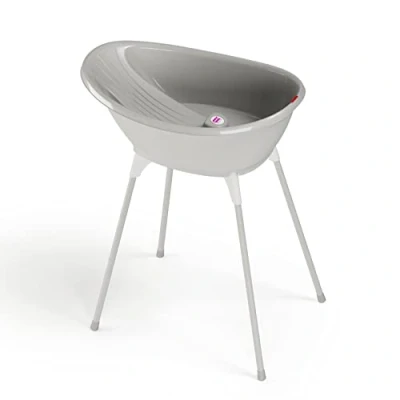 Afbeelding van OK Baby bad + badstandaard Bella Lichtgrijs