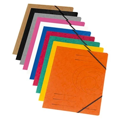 Afbeelding van Herlitz Colorspan rubber mapje, A4, verschillende kleuren, 10 stuks