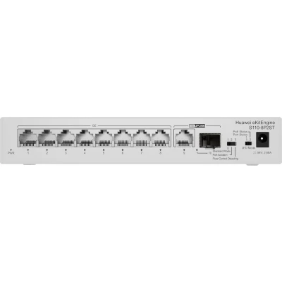 Afbeelding van Huawei CloudEngine S110 8P2ST Netwerk Switch PoE Grijs