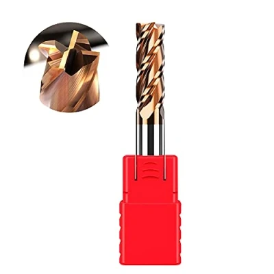 Afbeelding van ASNOMY Hardmetalen schachtfrees, AlTiN gecoat 55 HRC 4 snijden, boren, frezen, eenvoudig, onderdompeling, CNC, wolfraamcarbide (6 mm)