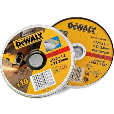 Image de DEWALT DT42340TZ QZ disque à découper INOX 125x1,2x22,2mm (10 pièces)
